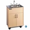 Ozark River Mfg Premier Maple Hot & Cold Water Portable Sink w/Stainless Top ADSTM-SS-SS1N